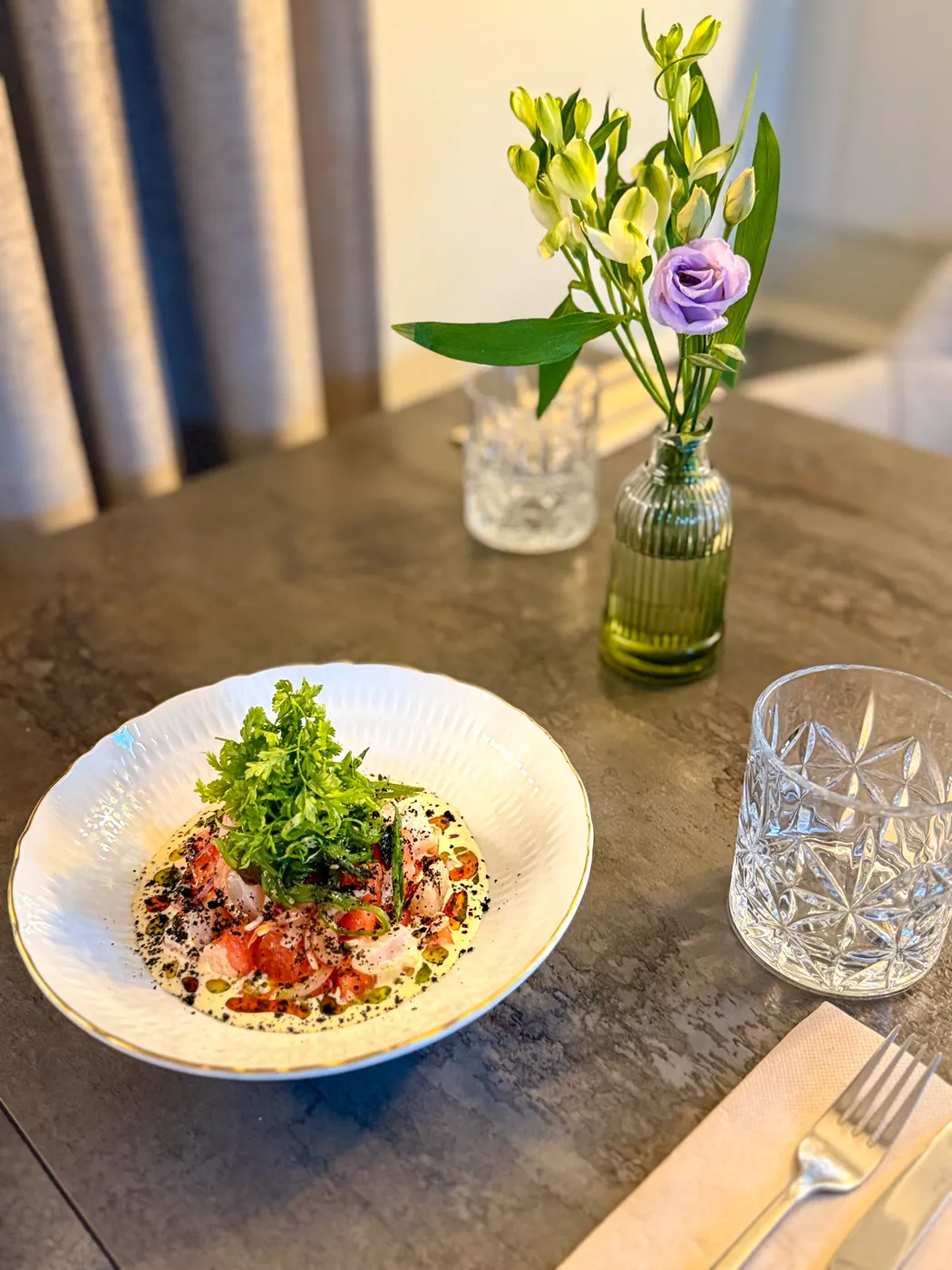 Ceviche z kwiatami